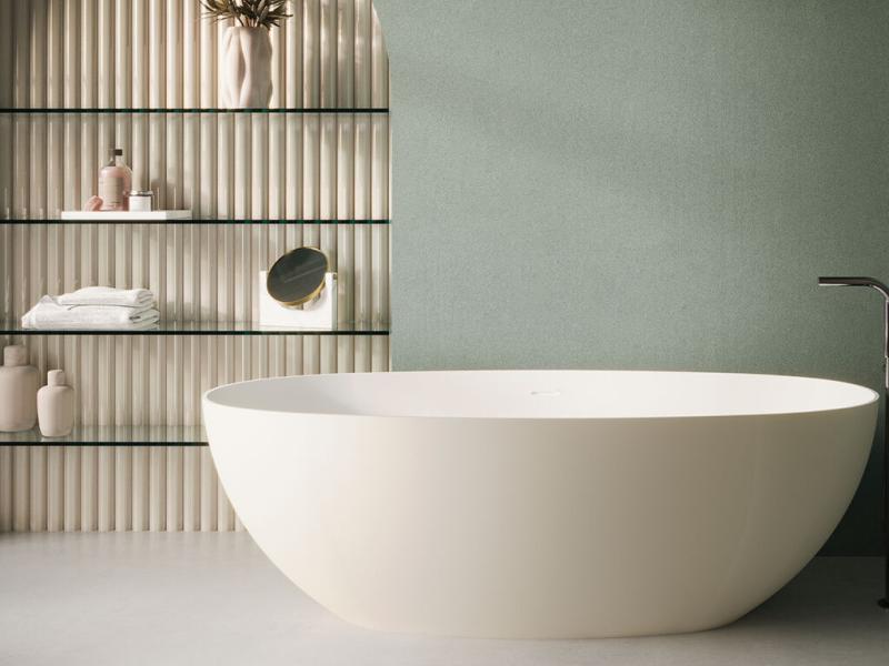 baignoire ilot arrondie