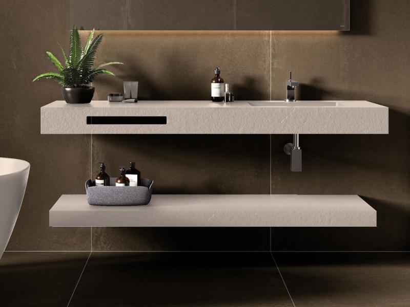 comptoir de salle de bain design
