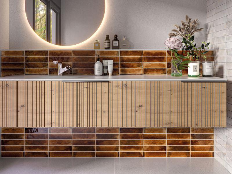 meuble de salle de bain suspendu bois